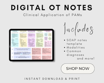 Occupational Therapy Notes: Modalities & SOAP Notes (PDF)