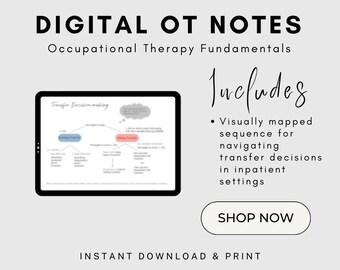 Occupational Therapy Transfer Training Notes (Digital Download)
