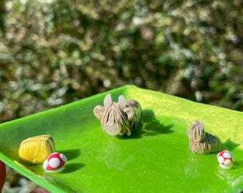 Cenicero/bandeja de anillos de vaca de las tierras altas