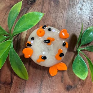 Koi Fish - Handmade Polymer Clay Worry Stone/Keychain