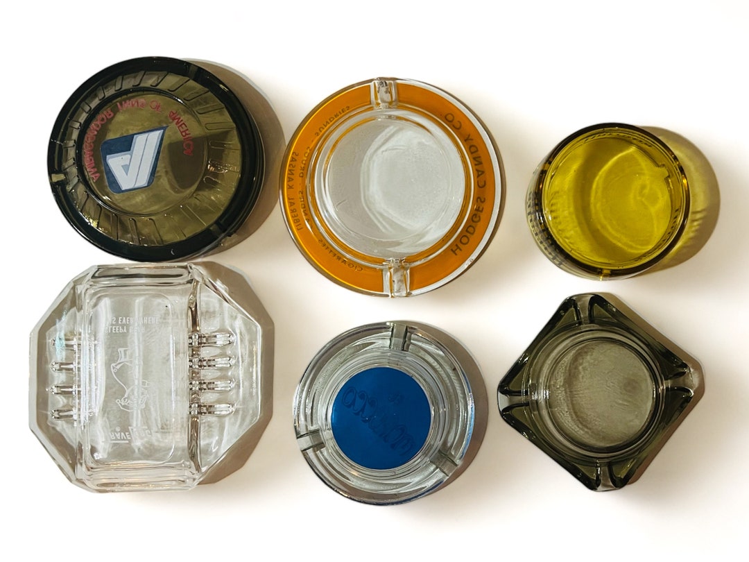 6 Mid Century Ashtrays, Vintage Ashtrays Etsy