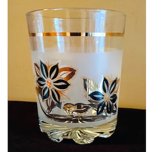 MCM Ice Bucket DeValbor Italy Floral Glass | Vintage Ice Bucket | Mid Century Modern | Vintage Barware