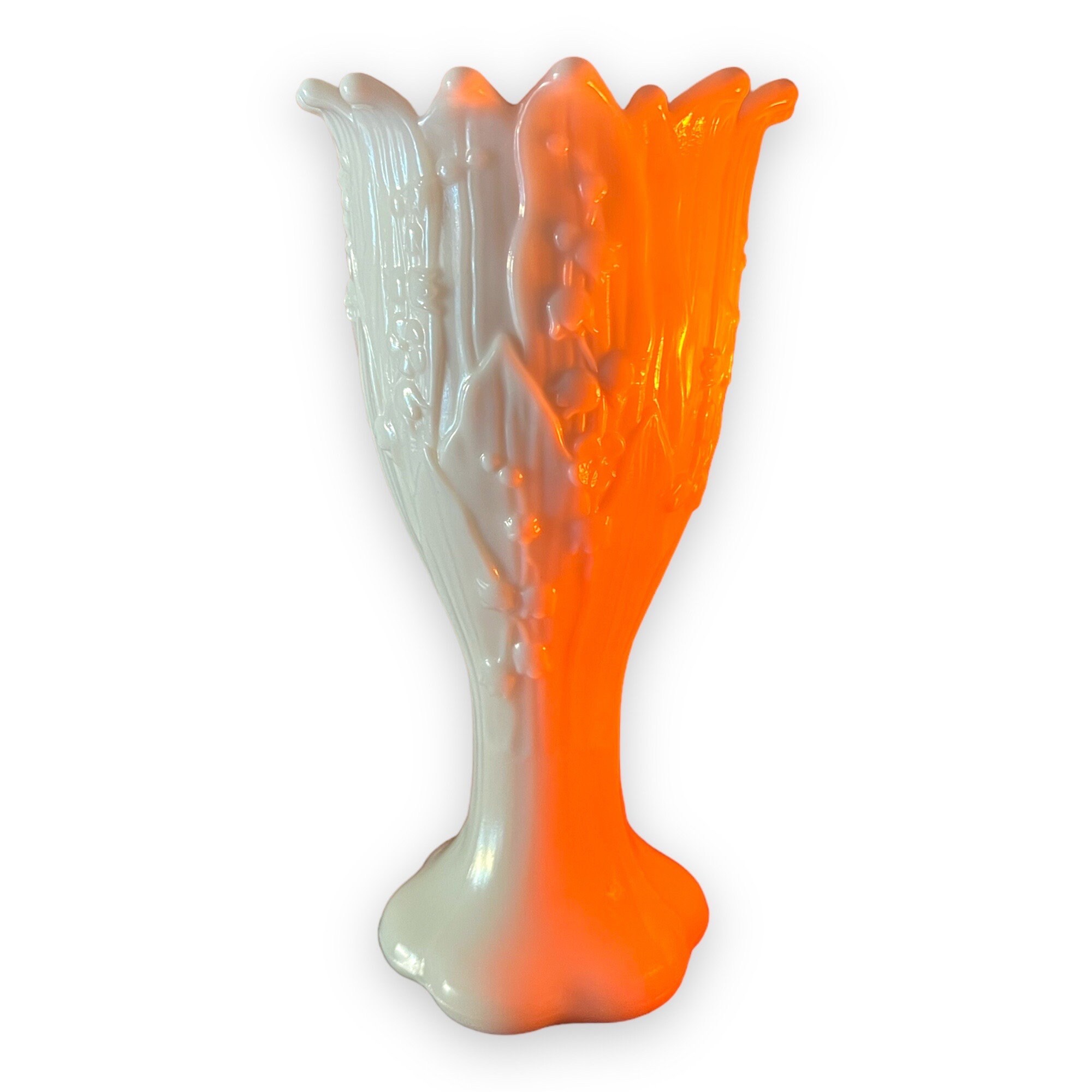 Milk Glass Vase Lily of the Valley Westmoreland Milk Glass Etsy