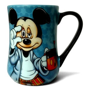 Vintage Mickey Mouse "Some Mornings Are Rough" Coffee Mug, Morning Coffee Mugs, Mickey Mouse Lover Gift, Disney Collectible
