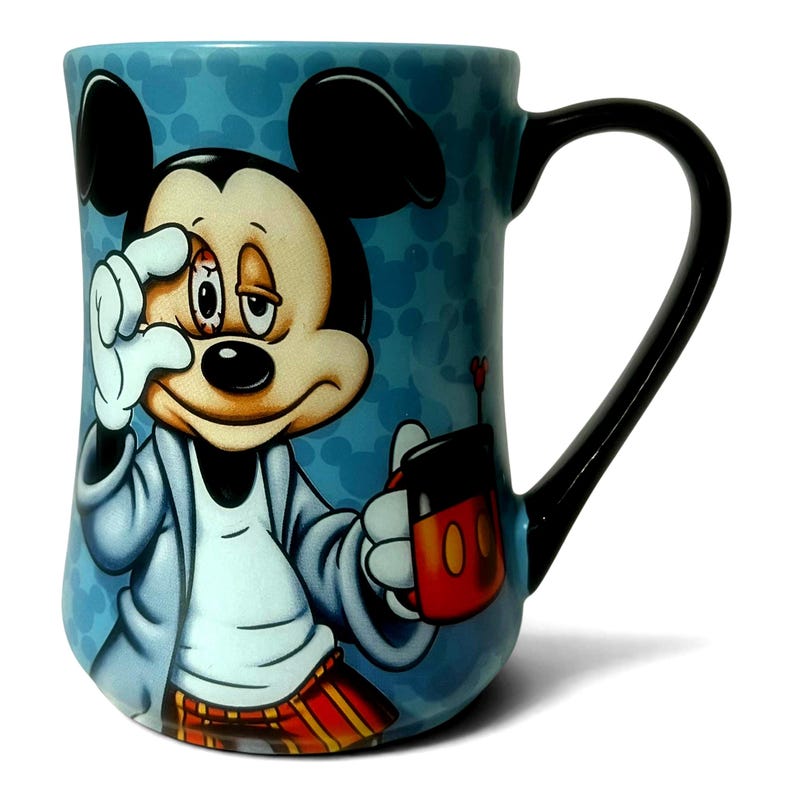 Vintage Mickey Mouse "Some Mornings Are Rough" Coffee Mug, Morning Coffee Mugs, Mickey Mouse Lover Gift, Disney Collectible