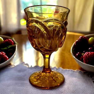 Amber Moon and Stars Goblet - Etsy