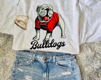 Georgia bulldogs t shirt UGA t shirt dog t shirt game day t shirt bulldogs graphic shirt