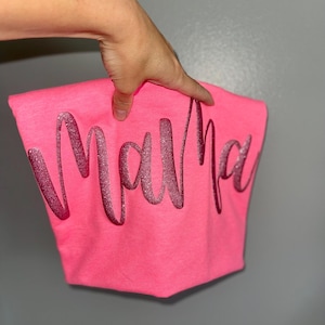 glitter puff tees personalized graphic name tees