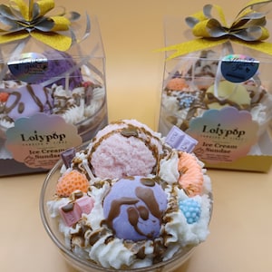 Chocolate Ice Cream Sundae Candle