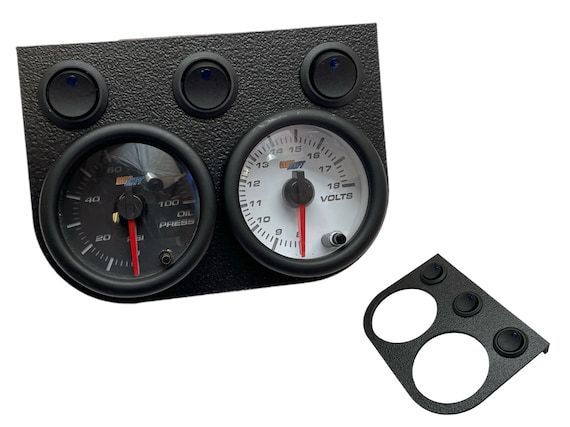 Support Jauge Tableau De Bord - 52 Mm Universel - Noir - Montage Adhésif/vis - Pour Voiture, Camion, Tuning