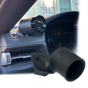 2020-2025 Toyota Supra Dash Defrost Vent Trim 52mm Single Gauge Pod Mount