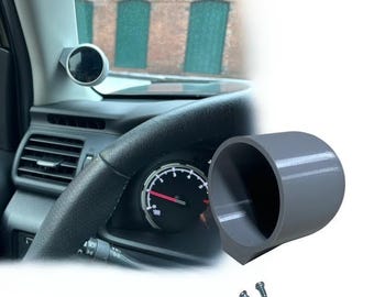 52mm 2 1/6" Universal Single Gauge Meter Mount Pillar Pod Gray