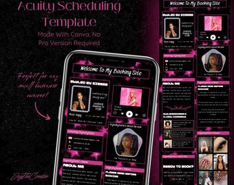Acuity Scheduling Canva Template: Hairstylist, Nail Tech, MUA