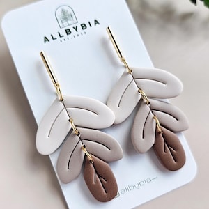 Ton Ohrringe, Herbst Kollektion, Polymer Ton Ohrringe, Herbst farbige Ohrringe, handgemachte Ohrringe, leichte Ohrringe, Statement Ohrringe,