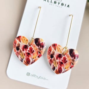 Ton Ohrringe, Herbst Kollektion, Polymer Ton Ohrringe, Herbst farbige Ohrringe, handgemachte Ohrringe, leichte Ohrringe, Statement Ohrringe,
