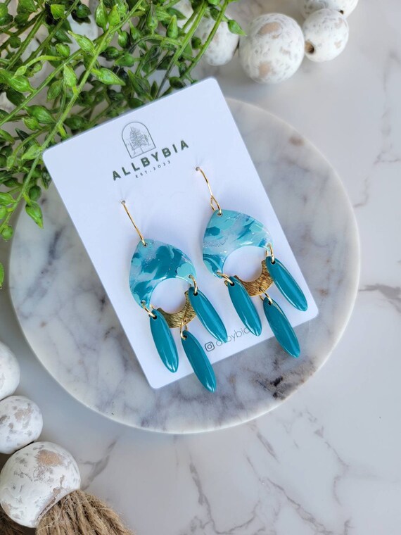 Clearance Earrings Polymer Clay Earrings Clay Earrings Statement