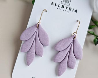 Handgefertigte Ohrringe aus Polymerclay für Damen – leichter, lässiger, minimalistischer Stil, Schmuck für jeden Tag, Geschenkidee für Ehefrau, Schwester, Freundin, Mutter