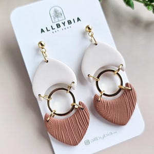Ton Ohrringe, Herbst Kollektion, Polymer Ton Ohrringe, Herbst farbige Ohrringe, handgemachte Ohrringe, leichte Ohrringe, Statement Ohrringe,