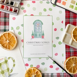 Christmas Watercolor Workbook | Digital