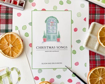 Christmas Watercolor Workbook | Digital