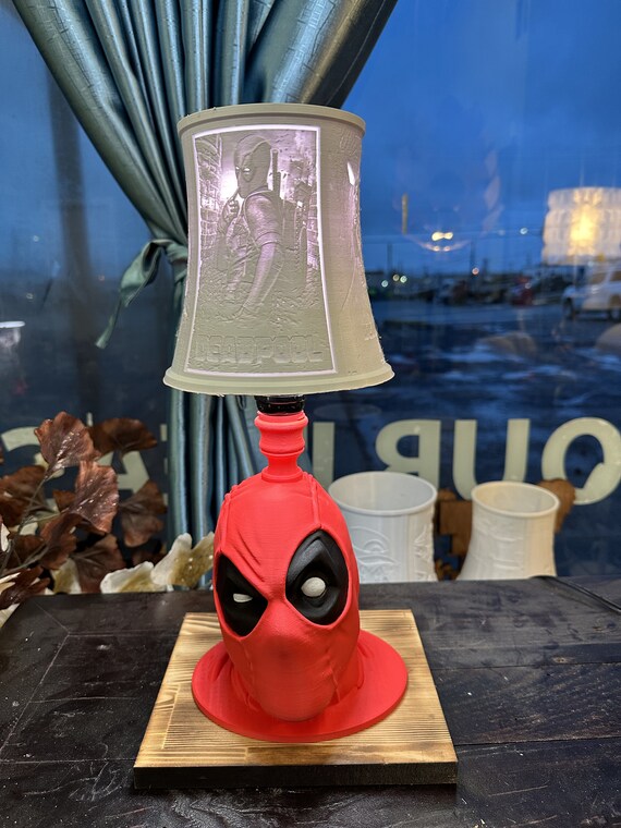 Deadpool Lamp Custom Lights Printed With Your Choice Etsy Australia