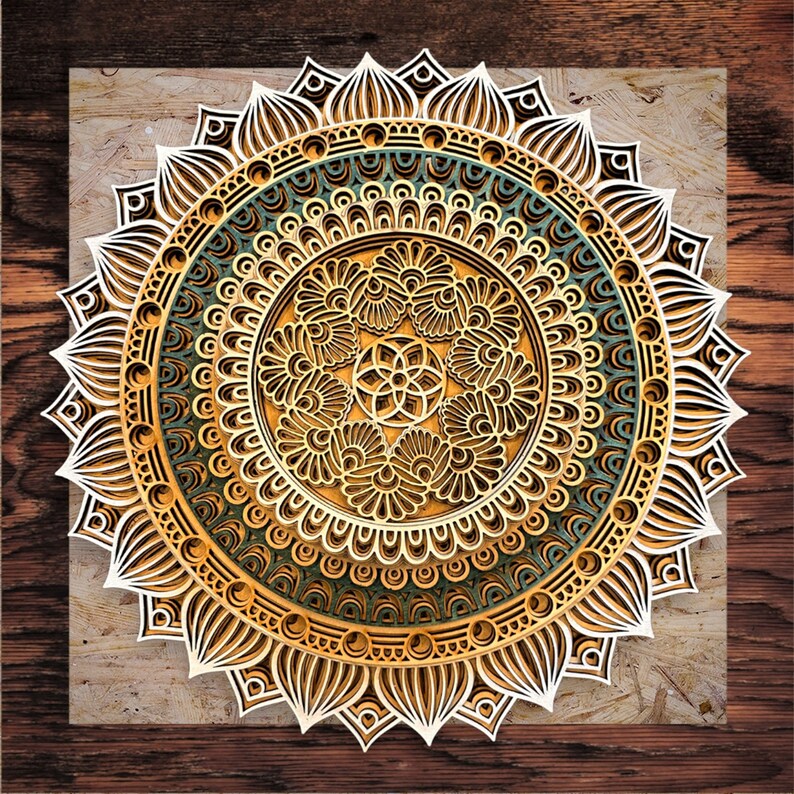 Wood Mandala Wood Wall Art Etsy Canada
