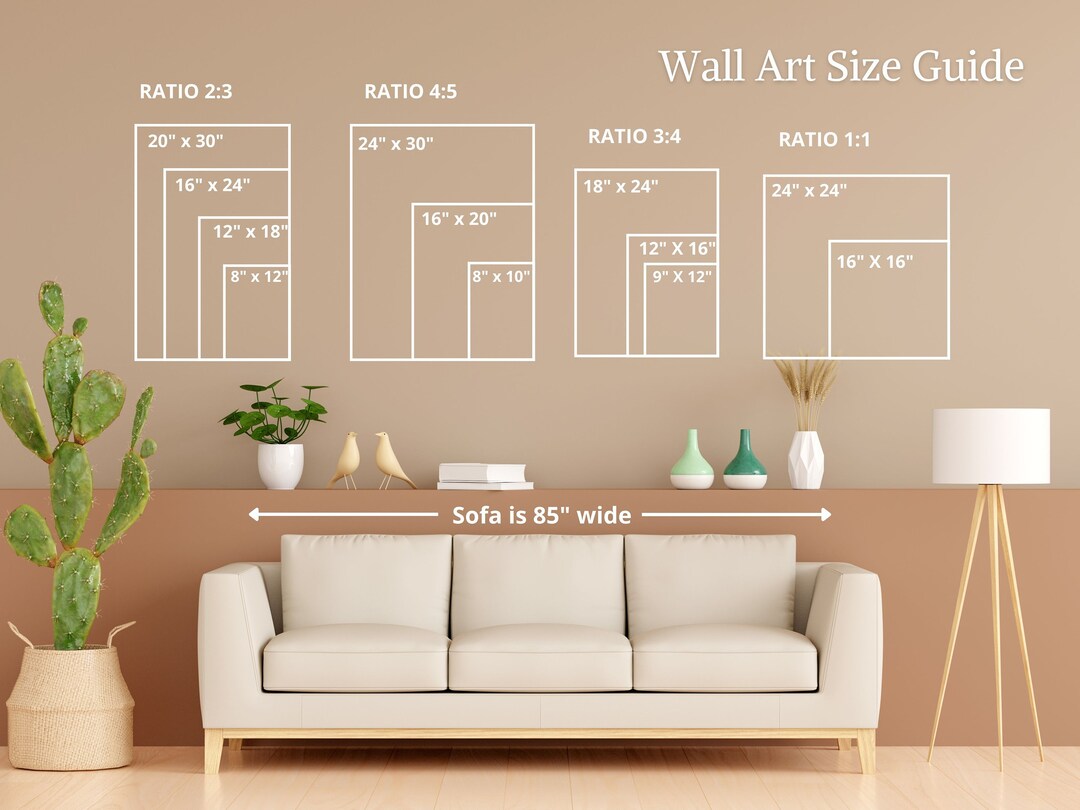 wall-art-size-guide-wall-size-comparison-chart-print-size-etsy