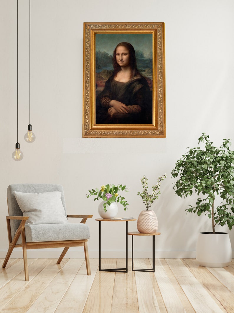 Printable Mona Lisa by Leonardo Da Vinci Digital Art Print Etsy