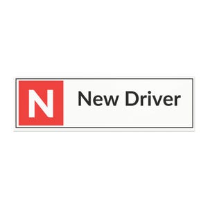 New Driver Car Magnet | Perfect Gift for New Drivers, Vehicle Decor, Learning to Drive, Funny Car Accessories, Encouragement Magnet