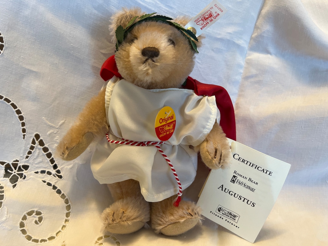 Rare Vintage Steiff Augustus Roman Bear - Etsy