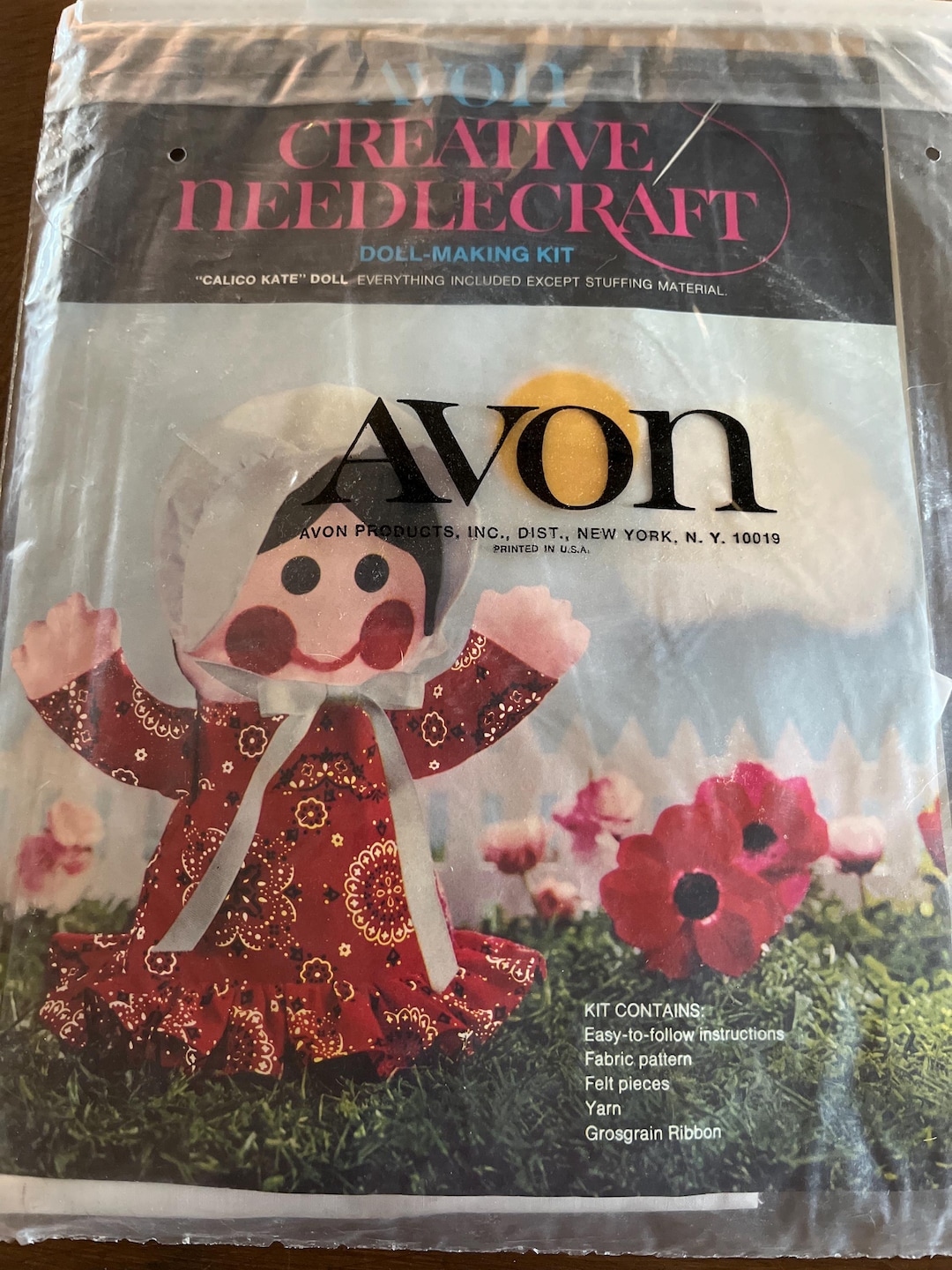 Vintage Avon Creative Needlecraft Crewel Embroidery Kit - Kit de création de ceinture Starburst - France