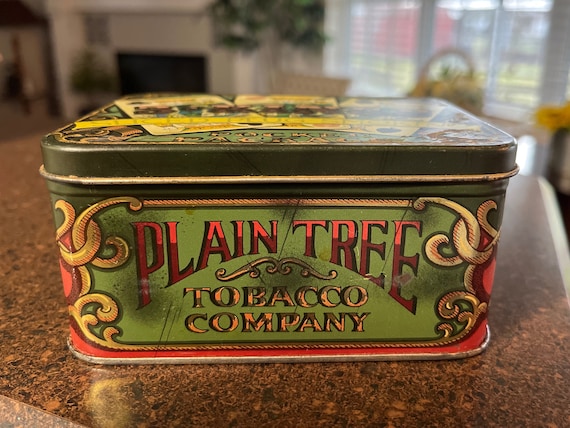 3 in 1 tobacco box Plain Tree Tobacco Company 3 Kings Original Sliced Plug Smoking Tobacco Tin