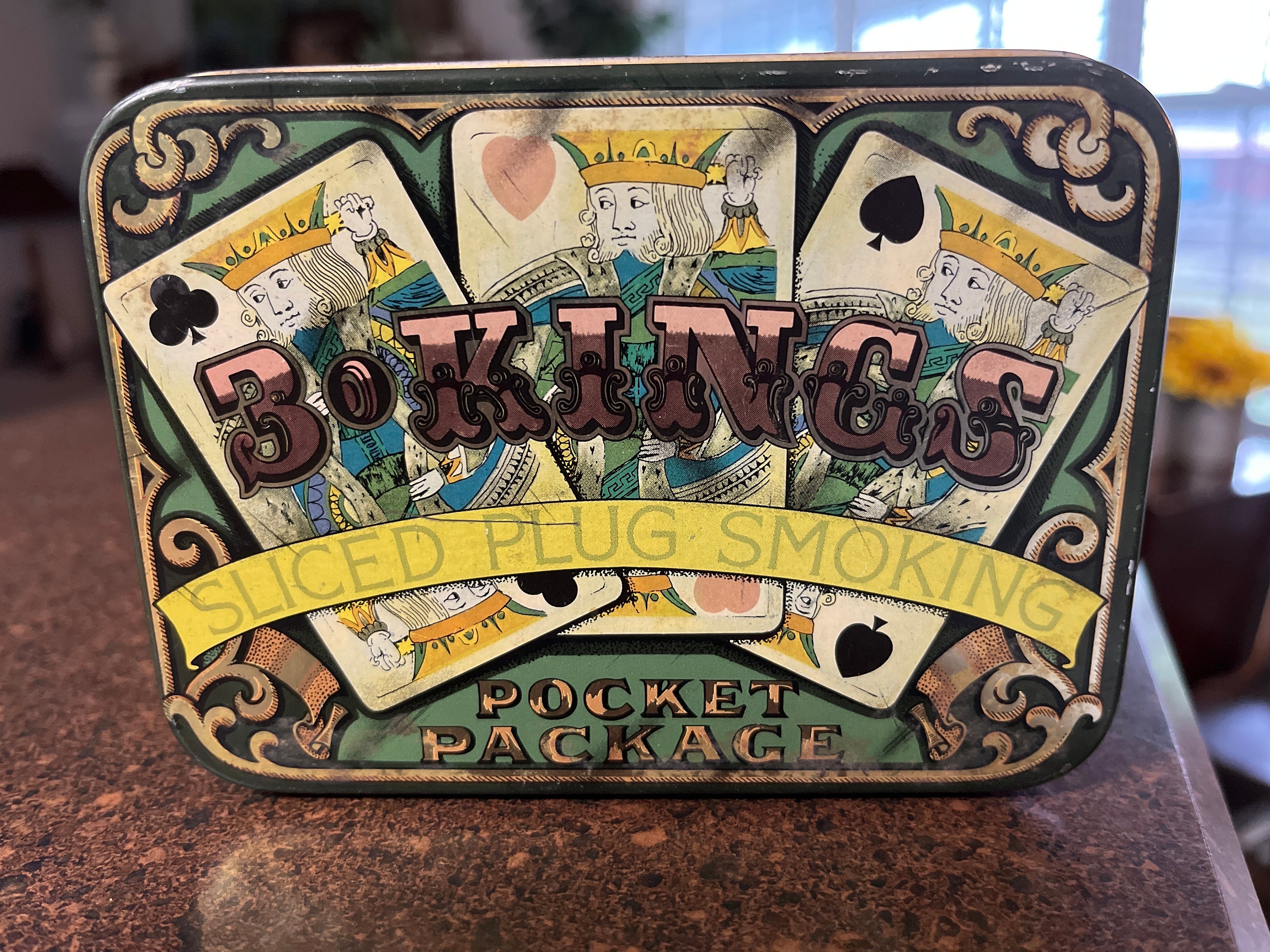 Plain Tree Tobacco Company 3 Kings Original Sliced Plug Smoking Tobacco Tin 