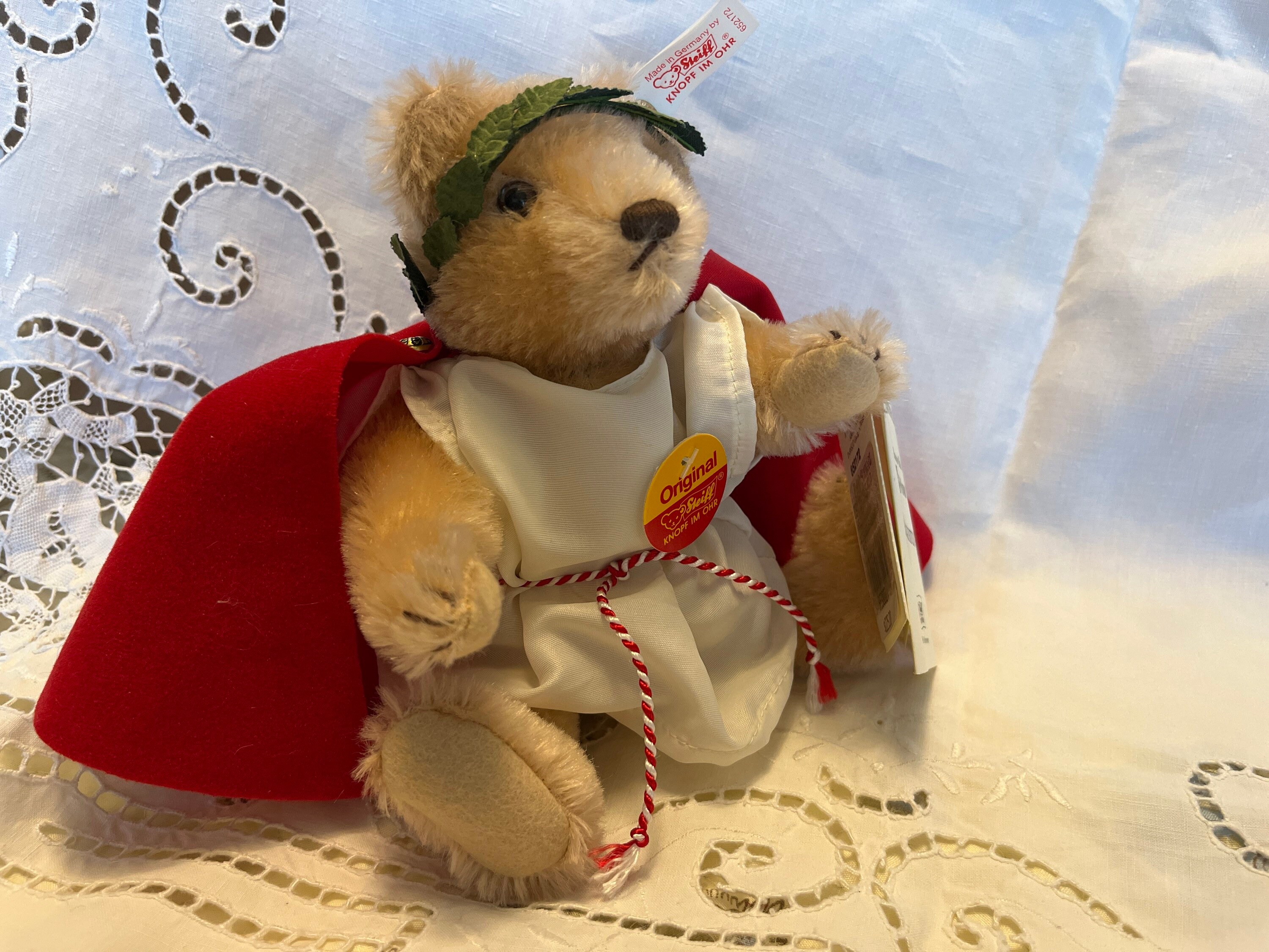 HERMANN テディベア　2004アテネオリンピック記念　Steiffスタイフ Rare Vintage Steiff Augustus Roman Bear - Etsy