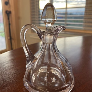 Vintage 6 panel cruet decanter