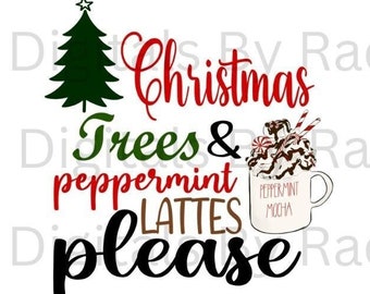 Christmas coffee PNG, peppermint latte, latte, sweets, snow, cozy winter, women, Christmas, Mocha, Sublimation design, Printable file Tshirt