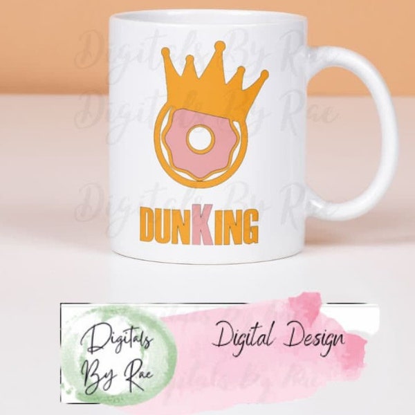 DunKing png Donut png Pink Donut png dunkie junkie dunKings DTF dunkin Clip Art coffee dtf coffee png doughnuts sublimation superbowl