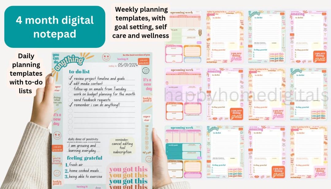 2026 Digital Planner Weekly & Daily To-do List (PDF) - Etsy
