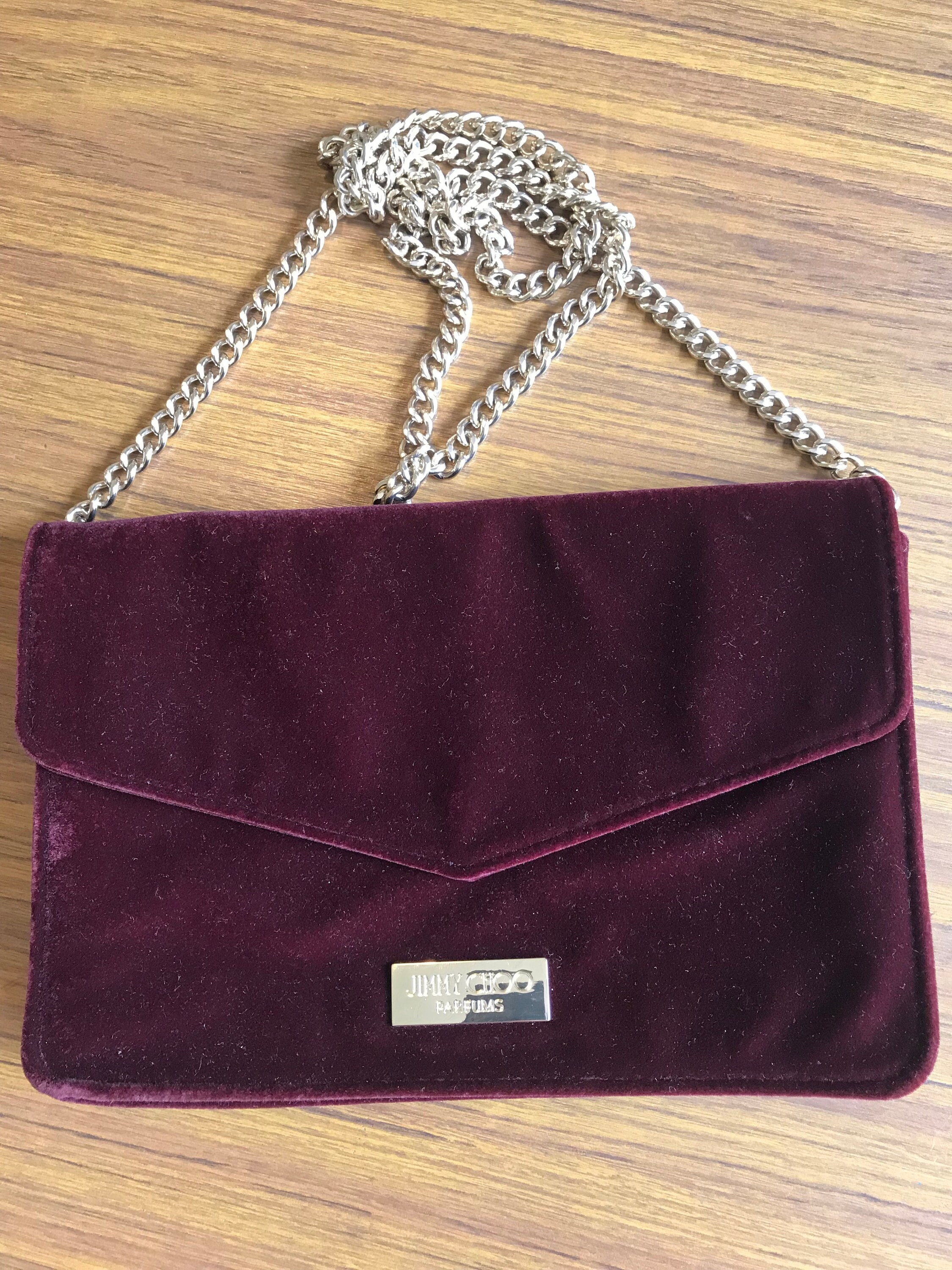Jimmy choo velvet bag shop