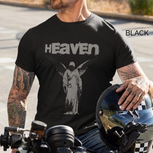 Baritus Angel T-Shirt, Gothic Heaven Tshirt, Unisex Christian Shirt, Religious Heaven T Shirt, Guardian Angel Shirt, Heaven Tee, Angel Gift