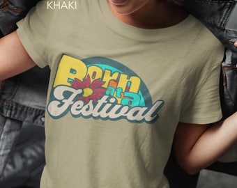 Born At A Festival Comfort Colors® Shirt, Rave Festival Wear, Rave Party T Shirt, Music Festival Outfit, EDM Shirt, Rave Gift, Festival Top