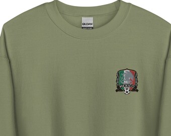 Mexico Sweatshirt | Embroidered Logo | World Cup - Mexican Soccer Team Sweater