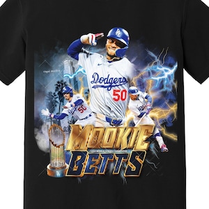 Camiseta de la Serie Mundial de los Dodgers de Mookie Betts