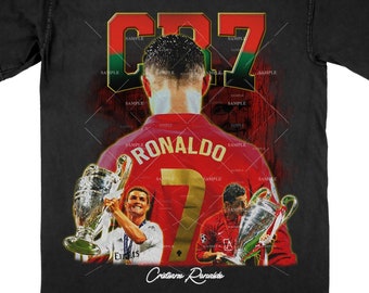 Cristiano Ronaldo Vintage Bootleg Style Tee Shirt | World Cup Ronaldo Shirt - Copa Nostra Original