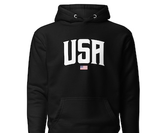 USA Hoodie | Premium Cotton Blend, United States Pride