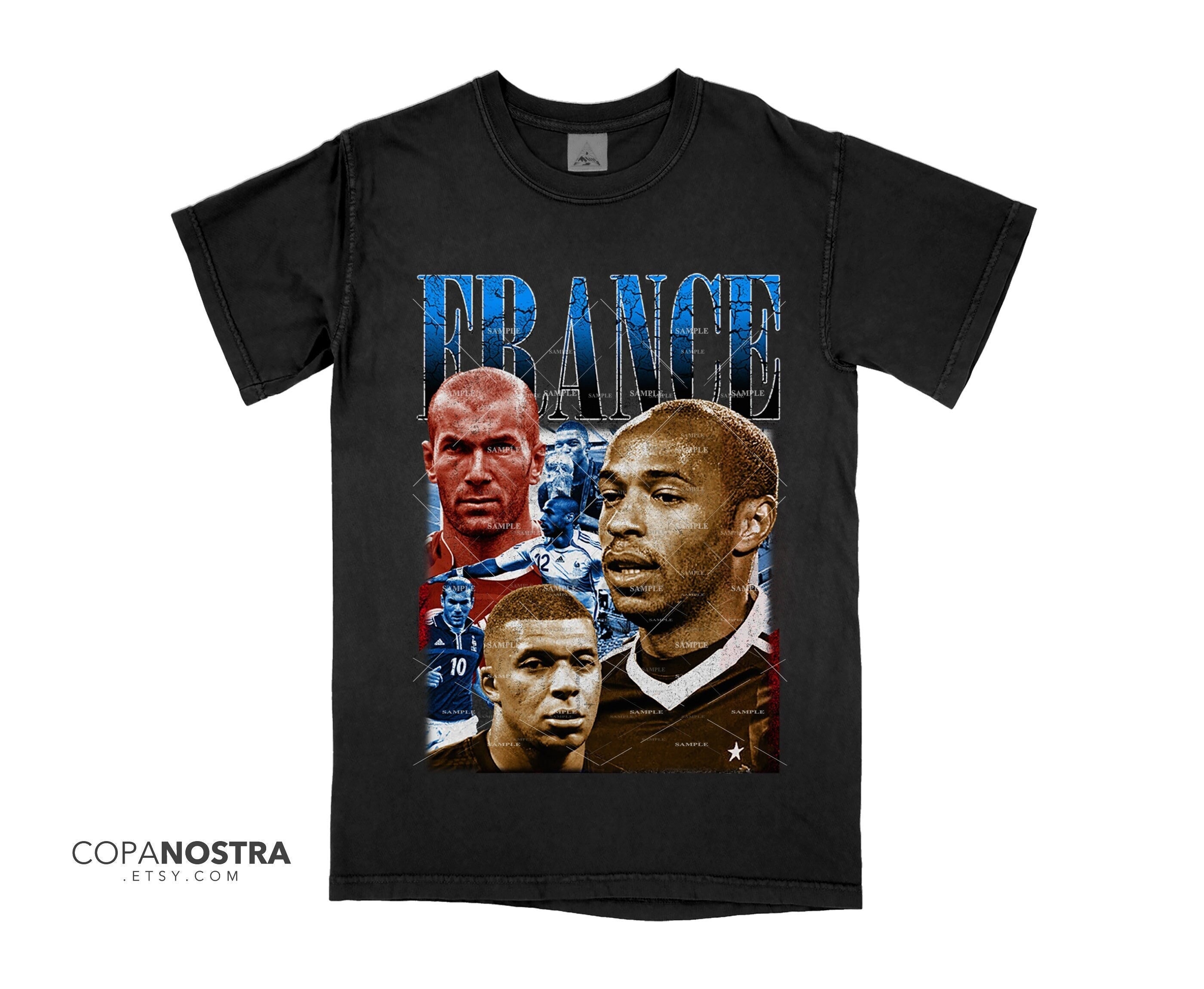 France Vintage Bootleg Style Tee Shirt | French National Soccer Team | World Cup - Copa Nostra Original