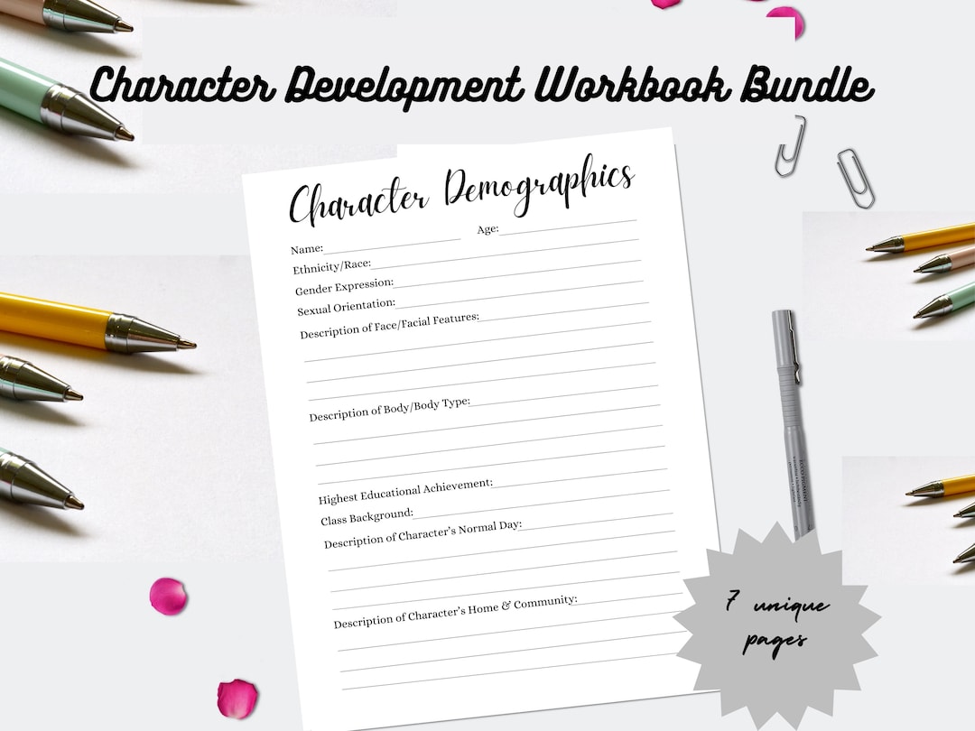 Character Development Worksheet Bundle, Writing Template (digital ...