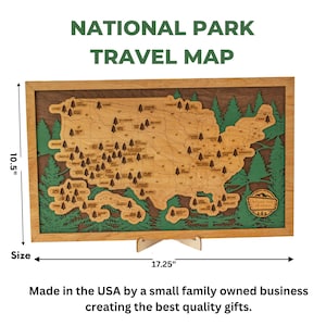 National Parks Map gift for Christmas
