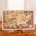 National Park Map, National Park Sign, Wooden, Gift, US National Parks Sign