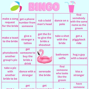 Bachelorette Bingo